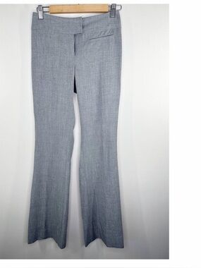 The Limited Women Gray Wide Leg Dress Pants Size 2 Mid Rise Slacks Career Office